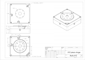 Nano-piezo-positioning-stage-NPS20020Z-A drawing