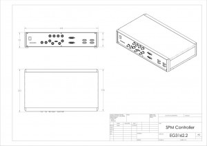 SPM Piezo Stage Controller EG3000 drawing